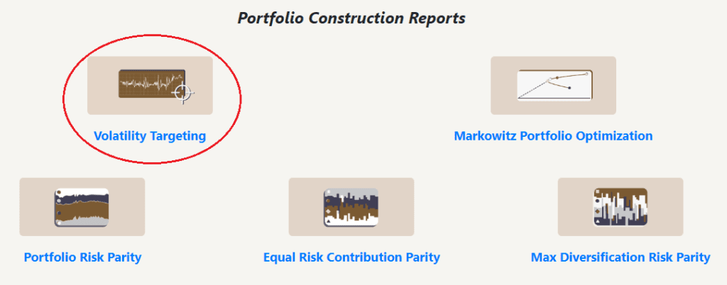 volatility targeting report